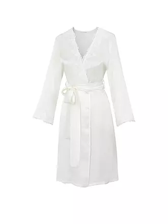 EVA BITZER | Peignoir en soie | creme